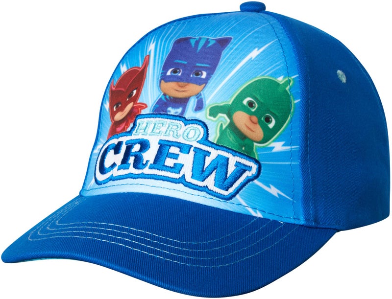 PJMASKS PJ Masks Boys Cotton Baseball Cap with Embroidery (Ages 2-7), Size Age 2-4, Pj Masks Blue - Image 1